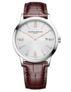 BAUME & MERCIER CLASSIMA acciaio e pelle - M0A10415