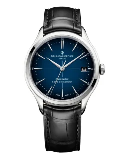 BAUME & MERCIER CLIFTON BAUMATIC acciaio e pelle - M0A10467
