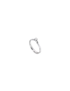 GOLAY collezione Infinite Love anello oro bianco e diamante ct. 0.10